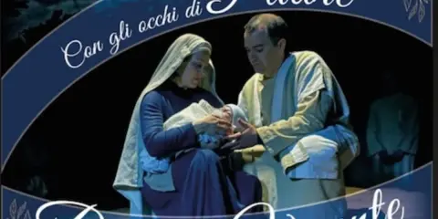 Il presepe vivente alessano, con Maria, Giuseppe e il Bambino Gesù, evoca la sacra famiglia vista "Con gli occhi di Padre".
