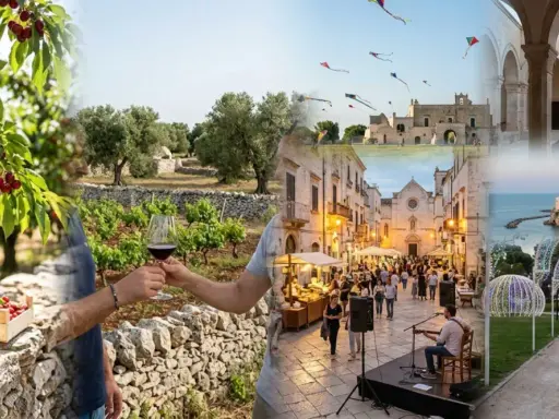 Ciliegie, vino, borghi illuminati e musica: un assaggio delle prossime feste in Italia.