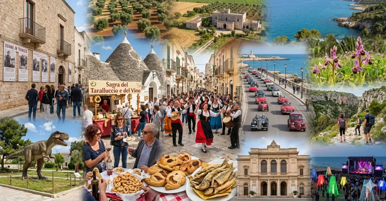 Celebrazioni del 25 aprile in Puglia: sagra, trulli, mare, auto d'epoca e natura.